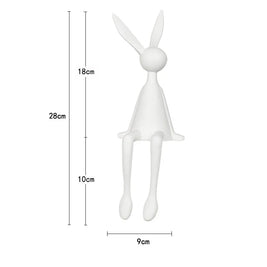 Creative Home Decor Rabbit Statue Abstract Art Sculpture Desk Living Room TV Cabinet Wine Cabinet Handicrafts Ornaments