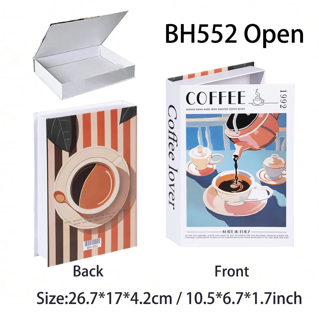 Luxury Fake Books Home Decoration Accessories for Living Room Fashion Fake Book Storage Box Simple Nordic Coffee Table Books