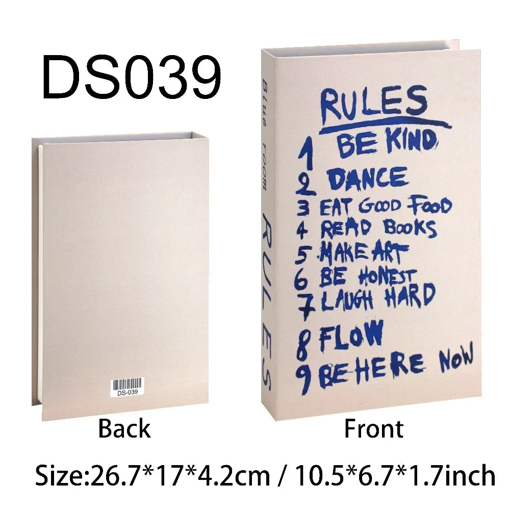 Luxury Fake Books Home Decoration Accessories for Living Room Fashion Fake Book Storage Box Simple Nordic Coffee Table Books