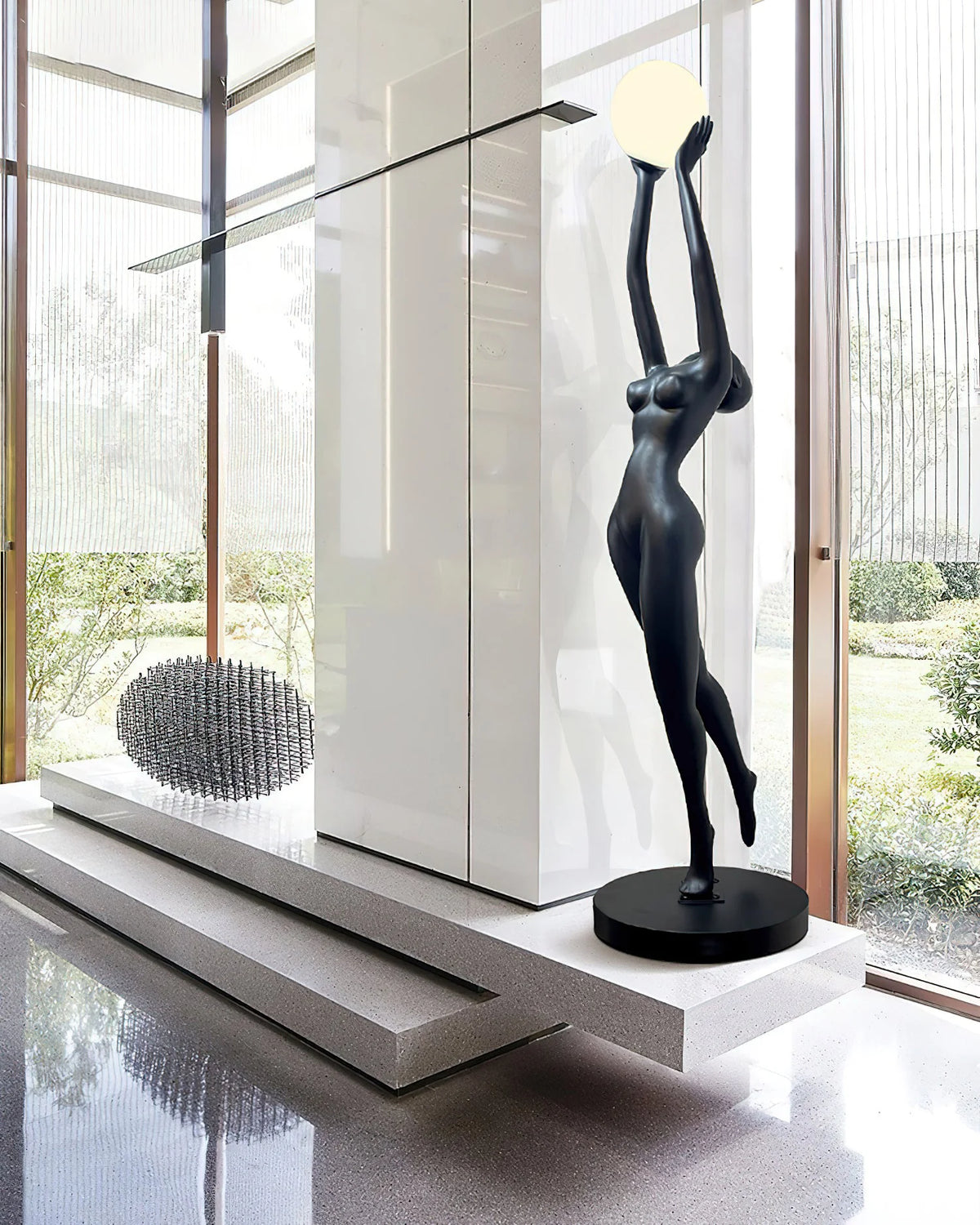 Stursa Sculpture Figure Floor Lamp
