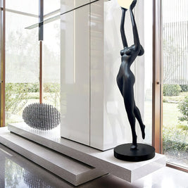 Stursa Sculpture Figure Floor Lamp