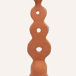 Moroccan Unglazed Terracotta Candle Holder- Infinity