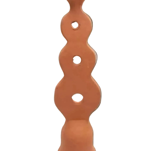 Moroccan Unglazed Terracotta Candle Holder- Infinity