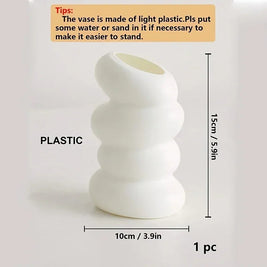 Vase - Contemporary White Spiral