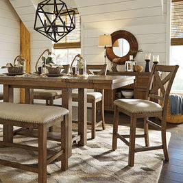 Moriville - Rectangular Dining Table Set - Counter Height