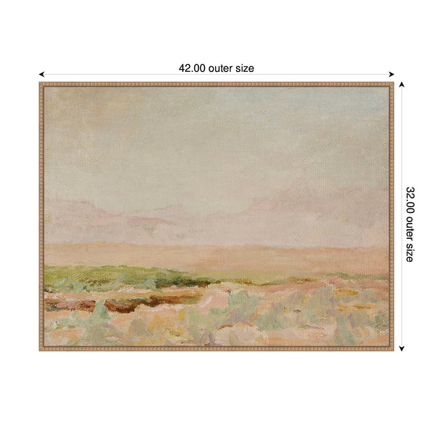 Desert from Kislovodsk to Samarkand Jan Ciaglinski by Nostalgia Prints Framed Canvas Wall Art Print