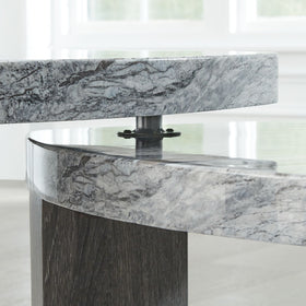 Surmour - Stacked Cocktail Table - Gray / Brown