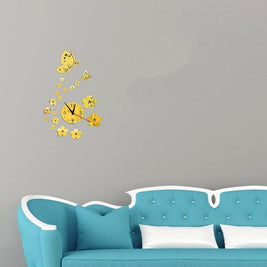 Acrylic Clocks Watch Wall Clock Modern Design 3D Mirror Watches Home Decoration Living Room 3D Mirror Surface Wall Clock Creative Mute Wall Stickers for Home Living Room Office Decoration Gifts