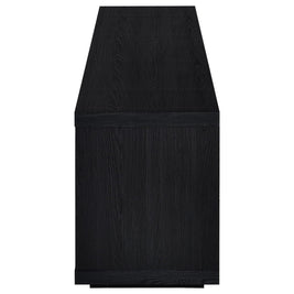 Deiter 79-inch TV Stand Fireplace Media Console Black