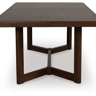 Dilenno - Rectangular Dining Room Extension Table - Dark Brown