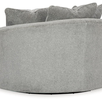 Casselbury - Oversized Swivel Accent Chair - Cement