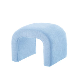 Set of 3 U-Shaped Modern Bench Teddy Ottoman Bench for Entryway, Bedroom End