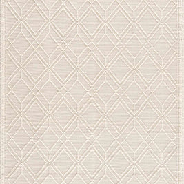 Ramsbury Beige Trellis Wool Rug