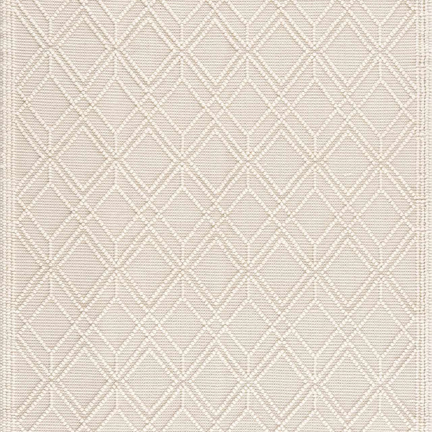 Ramsbury Beige Trellis Wool Rug