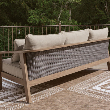 Harmony Headlands - Sofa With Cushion - Natural / Gray