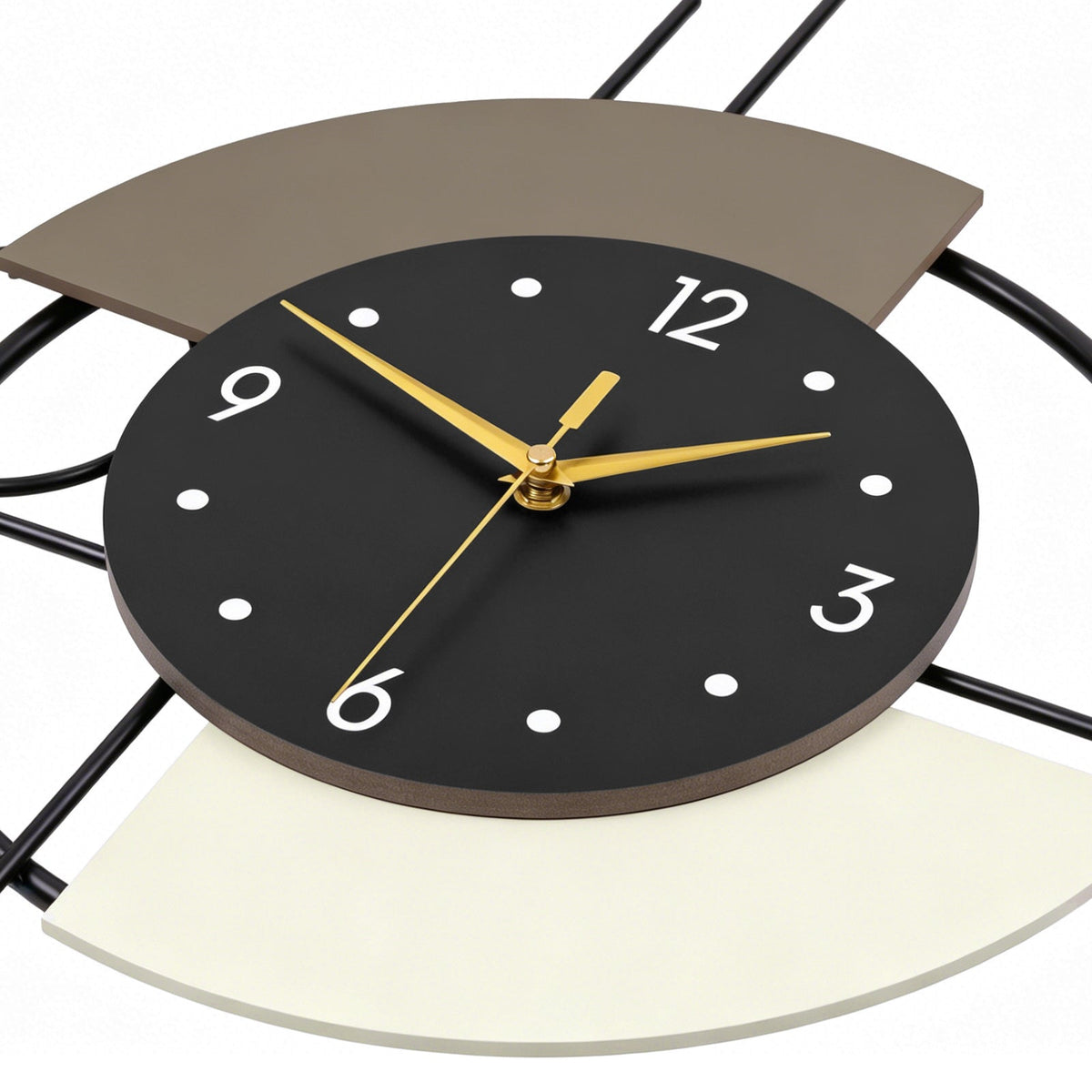 Modern Metal Wall Clock Geometric Decorative Pendulum Home Decor