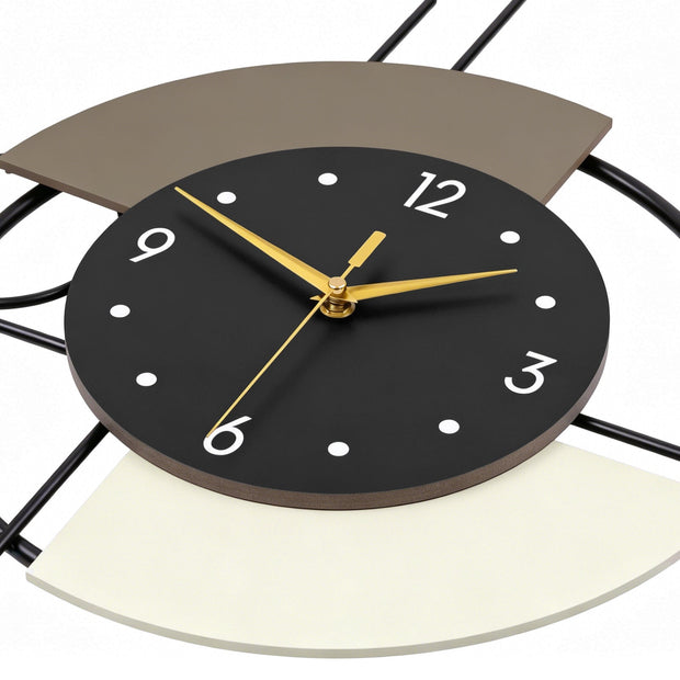 Modern Metal Wall Clock Geometric Decorative Pendulum Home Decor