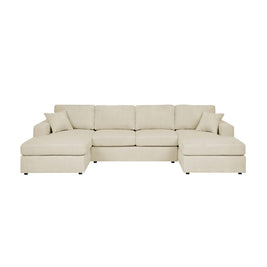 3 Piece Double Chaise Sectional Sofa
