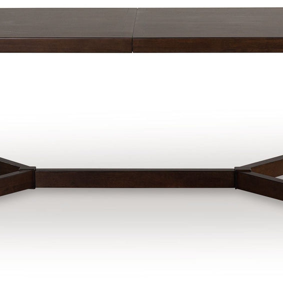 Dilenno - Rectangular Dining Room Extension Table - Dark Brown