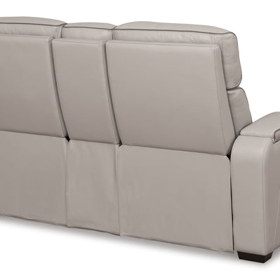 Boyington - Power Reclining Loveseat With Console/Adj Hdrst