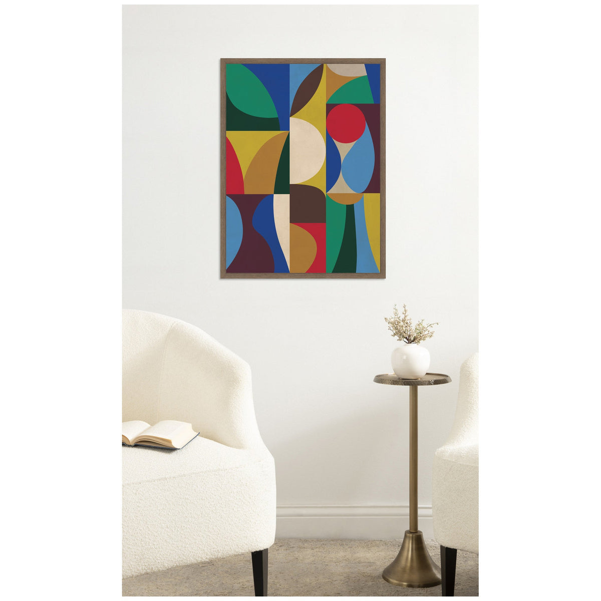 Abstract 03 by Rachel Lee Framed Canvas Wall Art Print