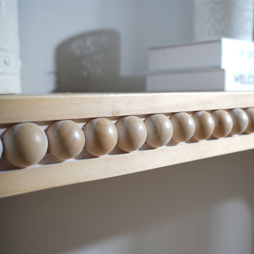 Waterfall Console Table with Wood Bead Trim 59