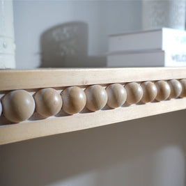 Waterfall Console Table with Wood Bead Trim 59