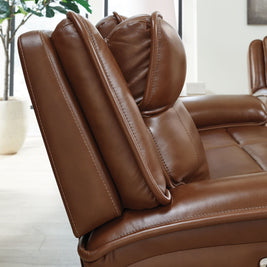 Healy Pier - Power Reclining Sofa / Adj Headrest - Chocolate