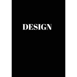 Design: Hardcover Black Decorative Book for Decorating Shelves, Coffee Tables, Desk, Bookcase, Living Room, Office, Home Accents - Hardcover