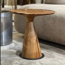 Mushroom Side & End table Made of Walnut and Epoxy Resin