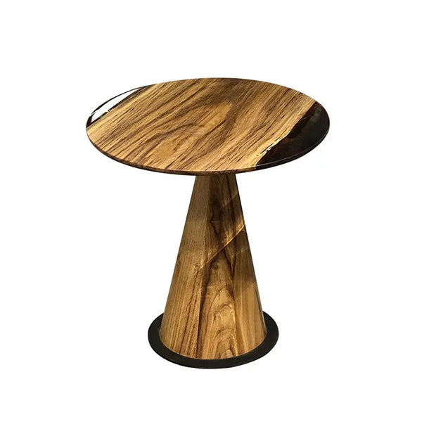 Mushroom Side & End table Made of Walnut and Epoxy Resin