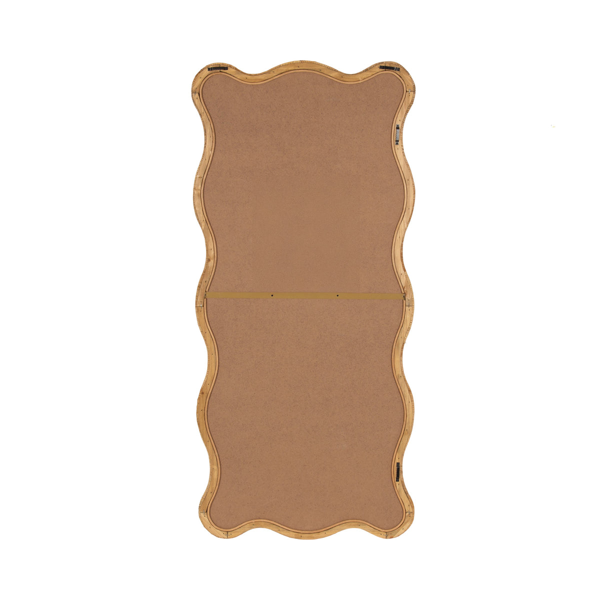 Rahfy Rattan Rectangle Scallop Mirror