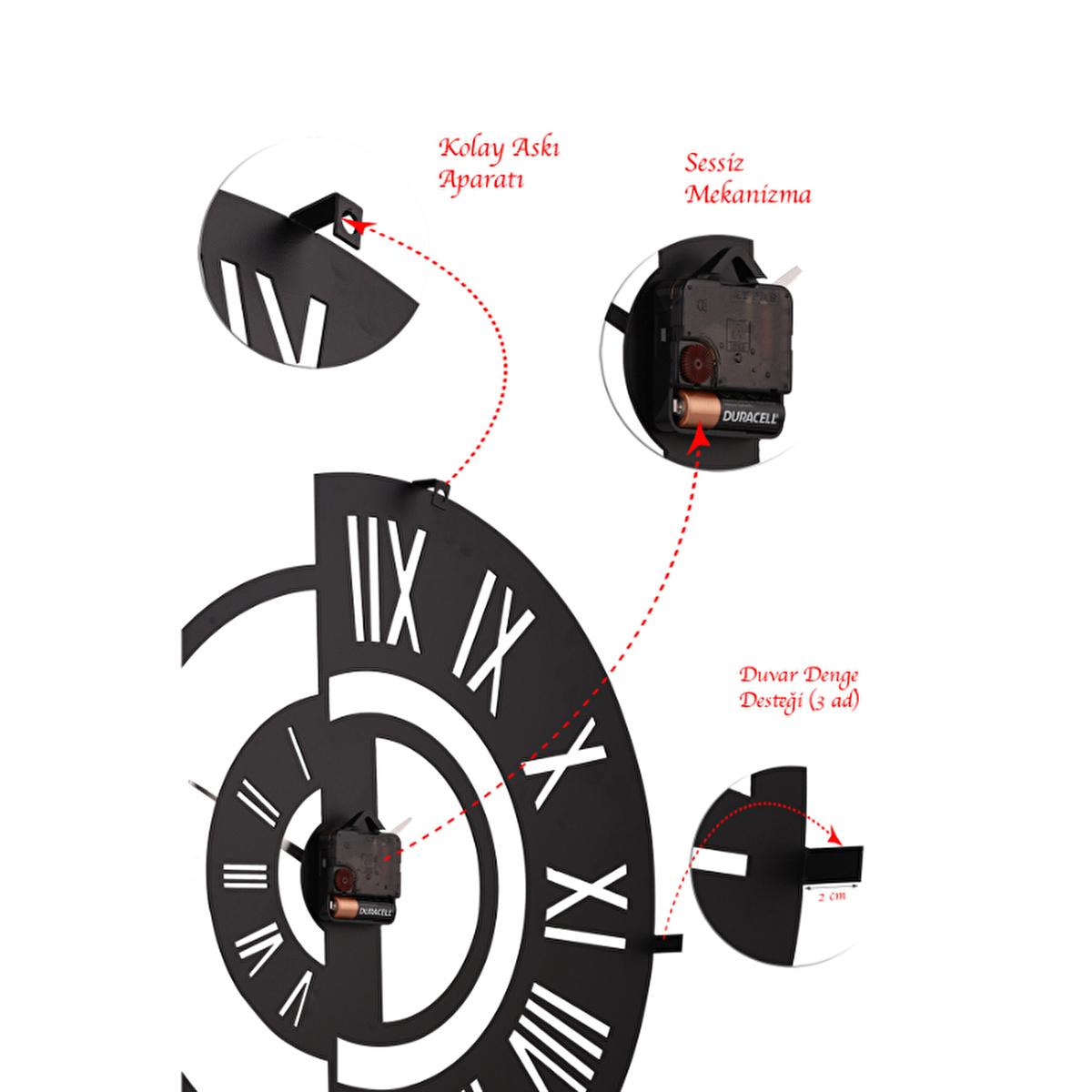 Muyika 41x41cm Metal Modern Silent Wall Clock - Large Indoor Decorative Timepiece for Home