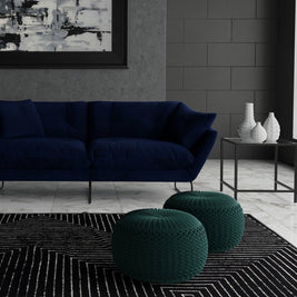 Grafton 20 Inch Wide Round Pouf