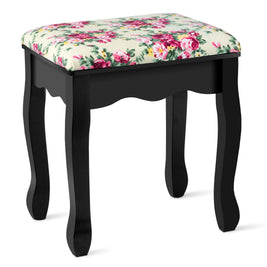 Makeup Vanity Table Set Girls Dressing Table with Drawers Oval Mirror