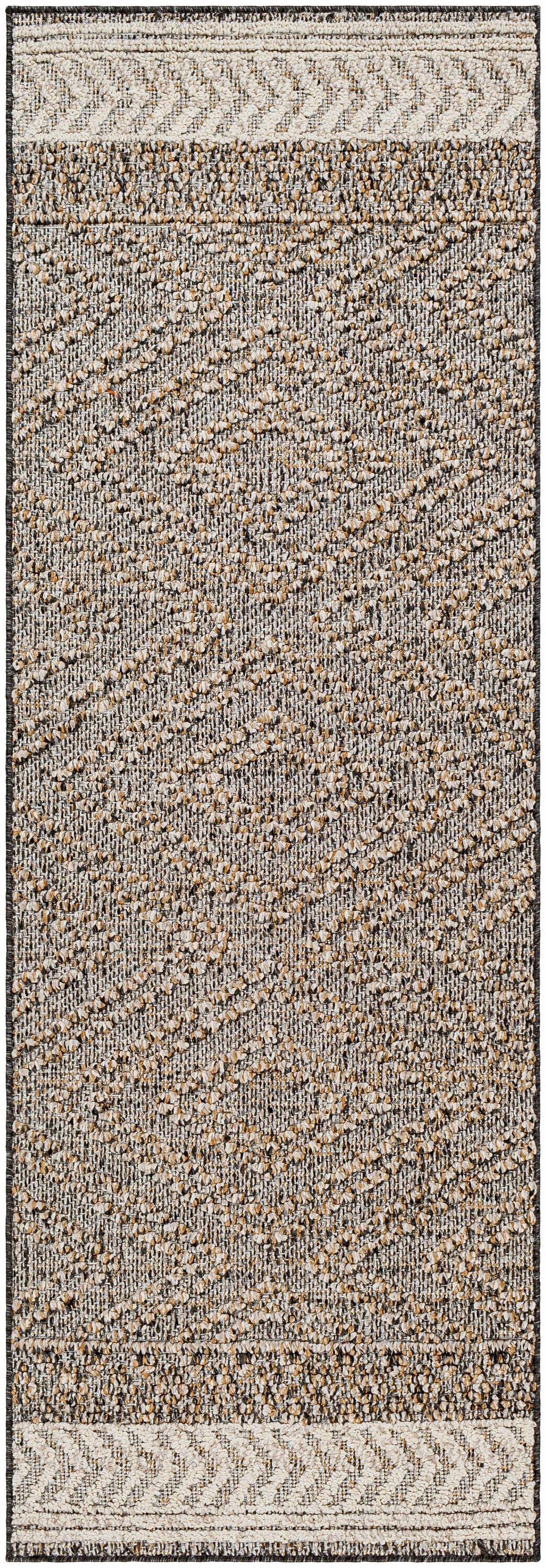 Beige Charcoal Areli Outdoor Area Rug