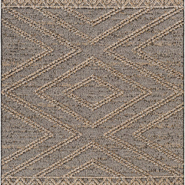 Beige Charcoal Areli Outdoor Area Rug