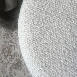Stowaway Chic Boucle Ottomans, Set of Two