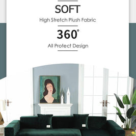 Stretchable Couch Cover Lounge  Sofa Slipcover  Furniture Cover Machine Washable Elasticated Sofa Covers Chaise Longue For Living Room Corner Armchair Elastic Cushion Couch Furniture 3 Seater Slipcover For Home