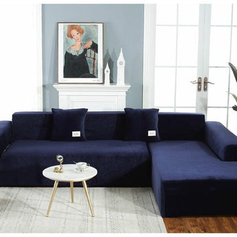 Stretchable Couch Cover Lounge  Sofa Slipcover  Furniture Cover Machine Washable Elasticated Sofa Covers Chaise Longue For Living Room Corner Armchair Elastic Cushion Couch Furniture 3 Seater Slipcover For Home