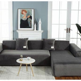 Stretchable Couch Cover Lounge  Sofa Slipcover  Furniture Cover Machine Washable Elasticated Sofa Covers Chaise Longue For Living Room Corner Armchair Elastic Cushion Couch Furniture 3 Seater Slipcover For Home
