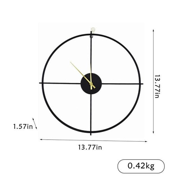 Vintage Metal Wall Clock Modern Design For Home Office Decor Hanging Watches Wall Decor for Home Office Kitchen Living Room Bedroom Round Clock Living Room Classic Brief European Wall Clock