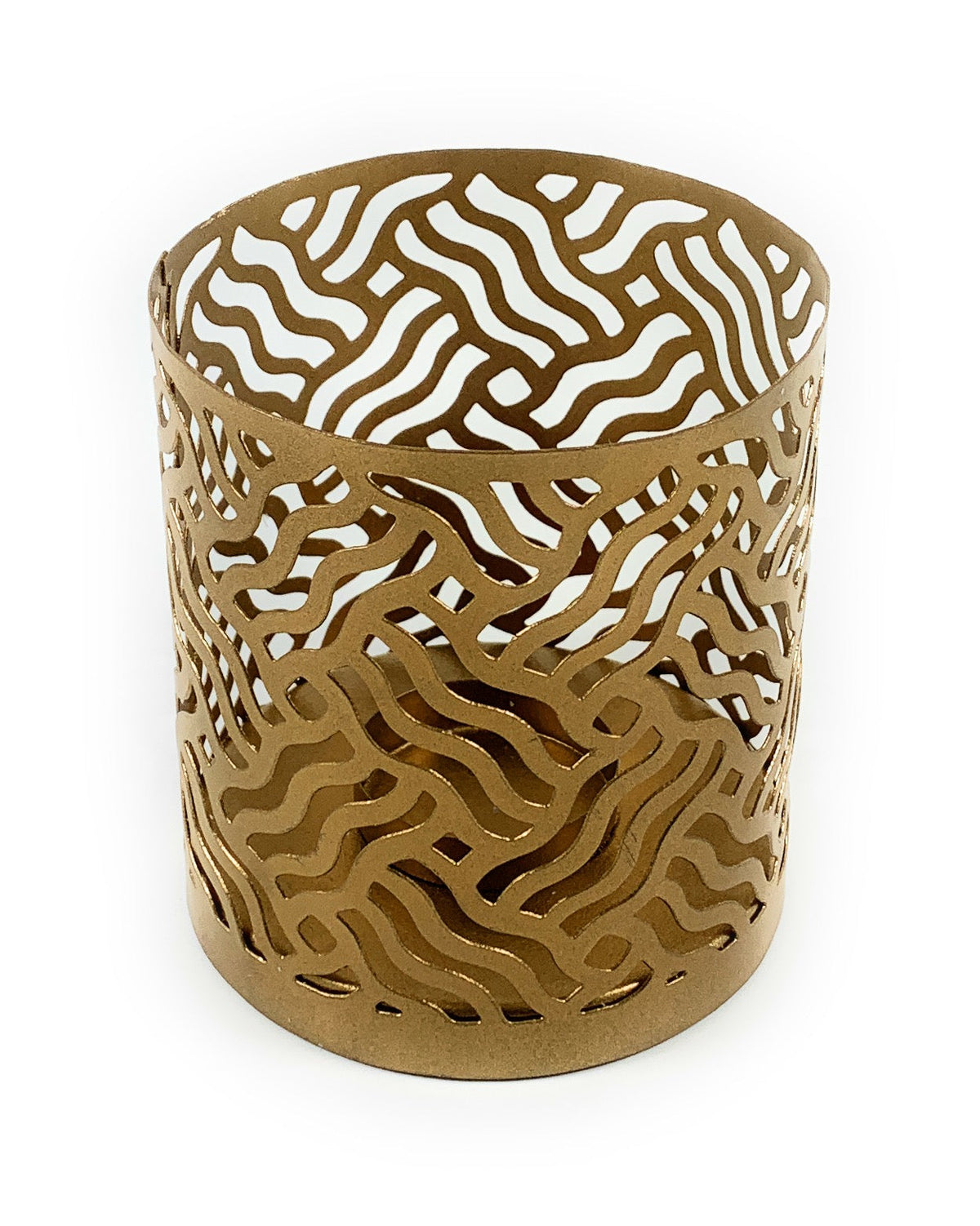 Votive Candle Holders Set of 2 Gold