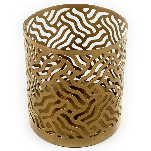 Votive Candle Holders Set of 2 Gold