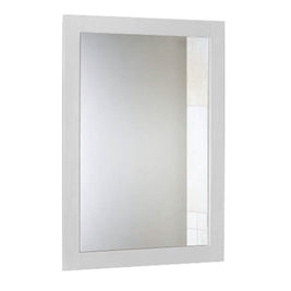 Wall Mount Mirror Wood-Like Frame Rectangle Modern Hanging Mirror
